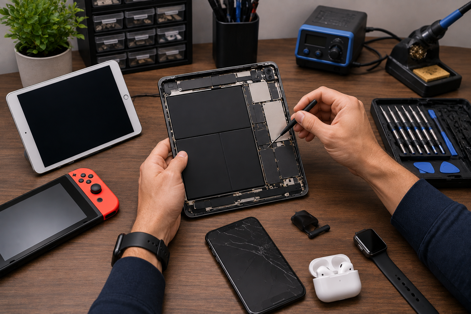 Tablet and electronics repair service